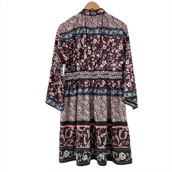 Kate Spade Patchwork Roseta Dress in Deep Russet - Picture 5 of 11